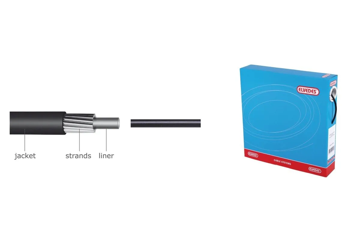 Elvedes rol buitenkabel SIS sp 4.2mm zwart