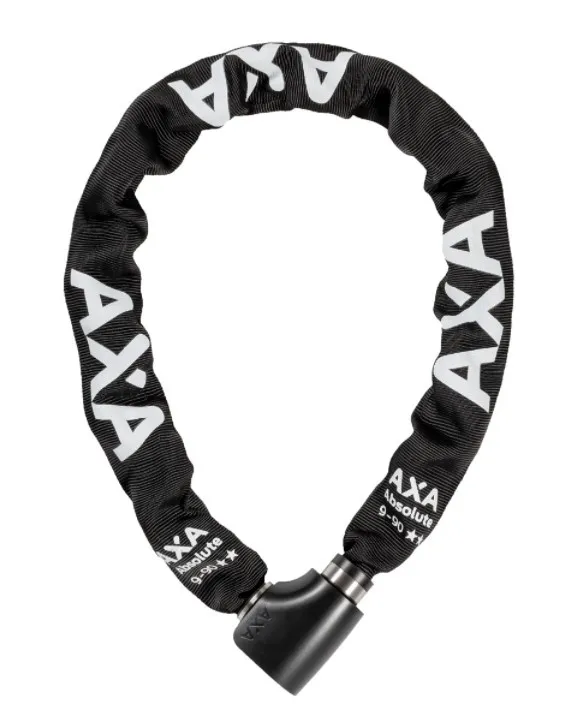 AXA kettingslot Absolute 9-90 90cm/9mm zwart